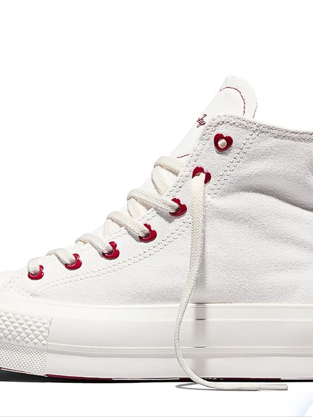 Converse Chuck Taylor All Star Hearts Hi Lift VDay Shoes - Picture 5 of 11